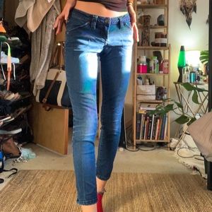 Low rise skinny jeans!
